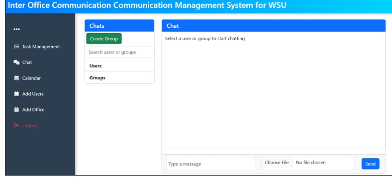 Inter Office Communication System for WSU